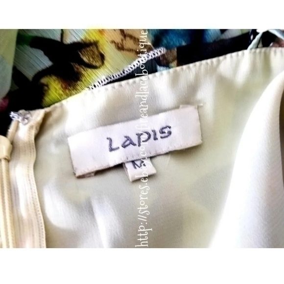 LAPIS NORDSTROM WATERCOLOR RUFFLE TOP SZ M - Picture 8 of 8